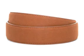 1.5" Cognac Micro-Suede Strap