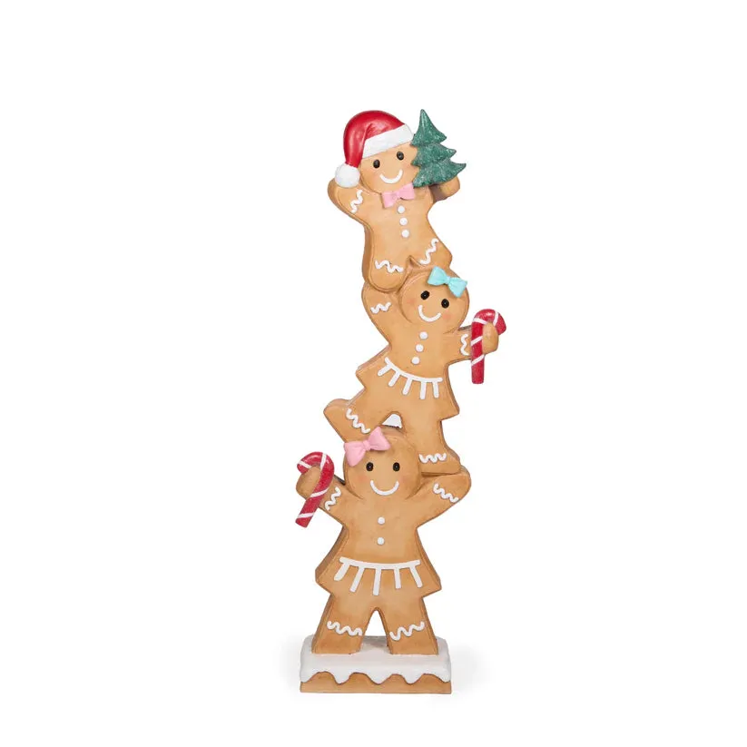 106cm Whimsical Gingerbread Stack