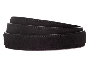 1.25" Black Micro-Suede Strap