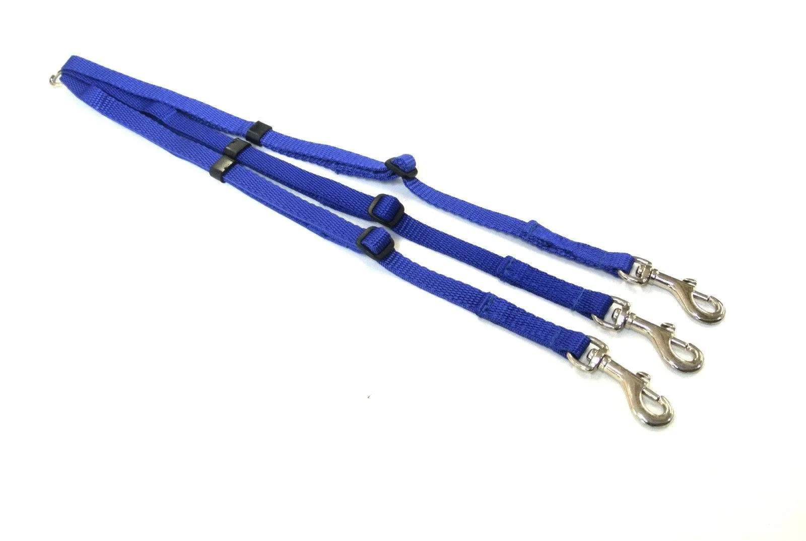 13mm Adjustable Triple 3 Way Splitter Dog Lead Training Leash Strong Durable