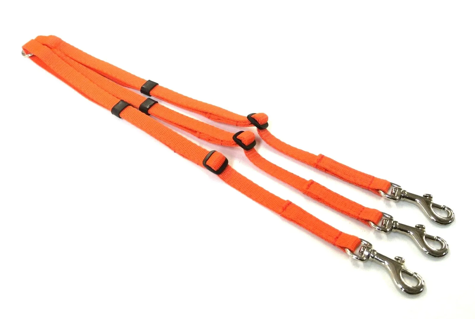 13mm Adjustable Triple 3 Way Splitter Dog Lead Training Leash Strong Durable