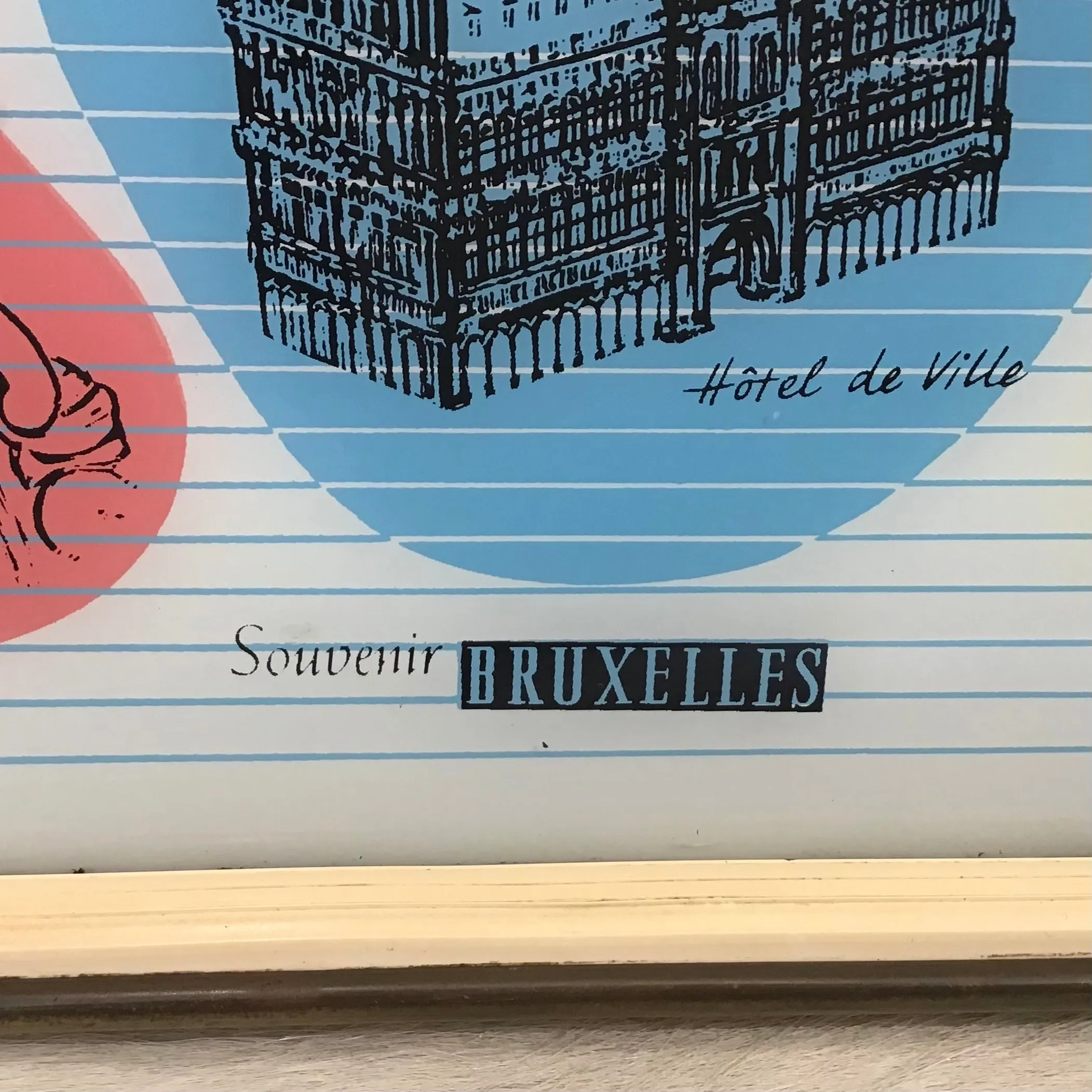 1950s Souvenir Brussels Tray