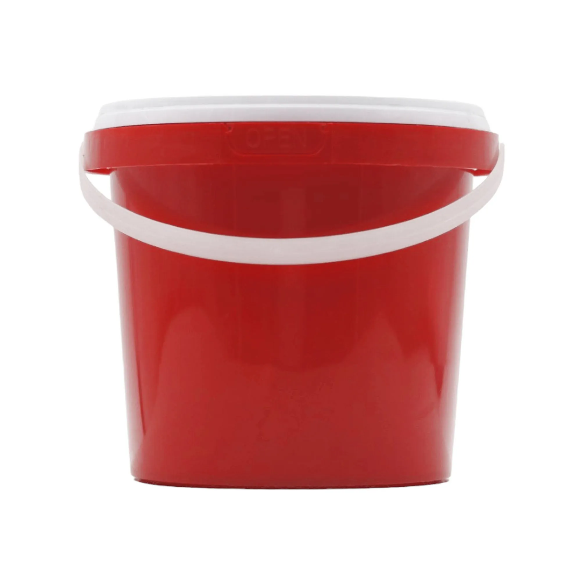 1L Plastic Bucket Air Tight Transparent Lid