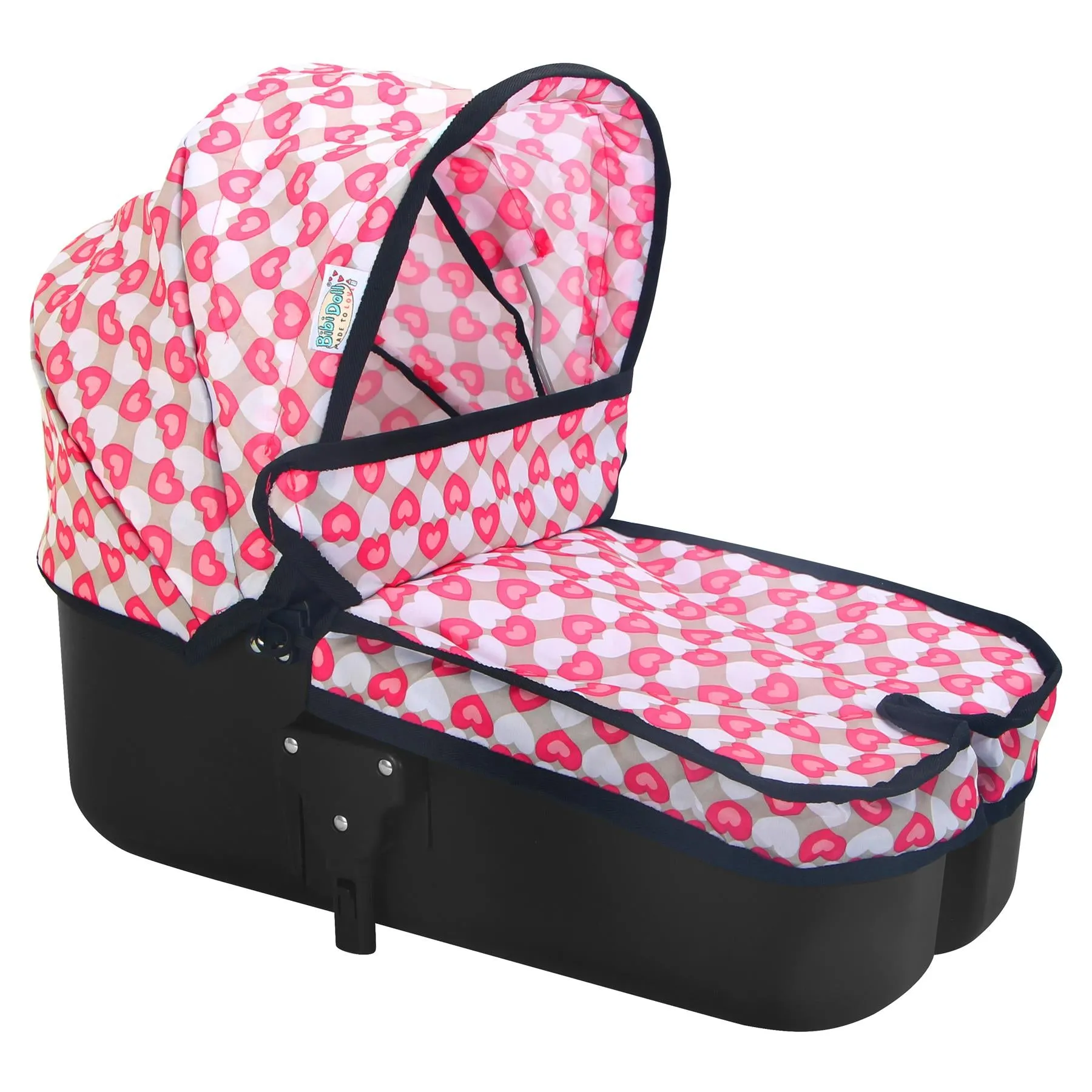 2-In-1 Pink Doll Pram & Carrier