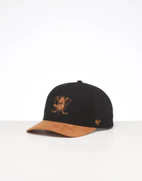 47 Brand Anaheim Ducks MVP DV Ultra Suede Snapback Black/Tan