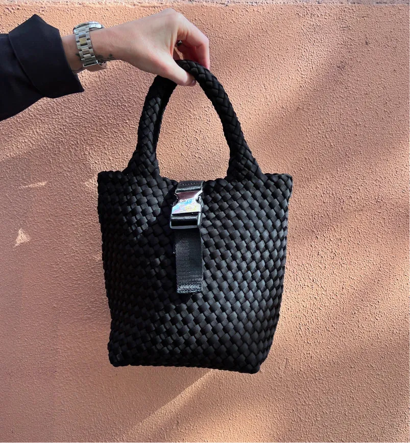 Abundance Woven Paperback Bag | Black