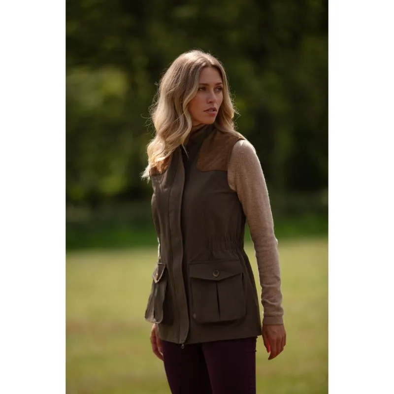 Alan Paine Lockwood Waterproof Ladies Waistcoat - Olive