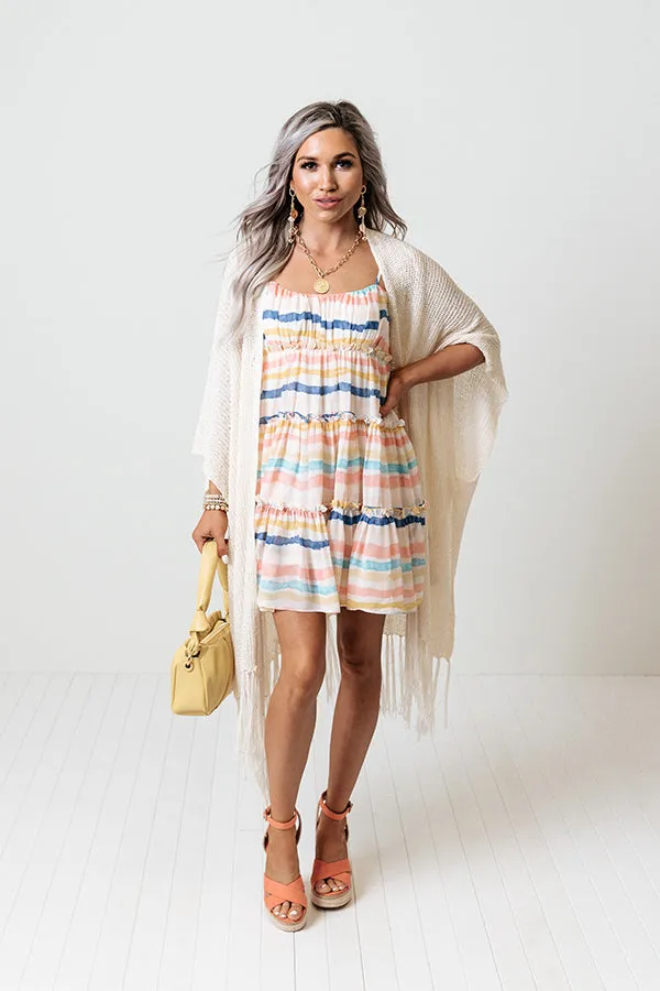 All The Hype Stripe Babydoll Dress