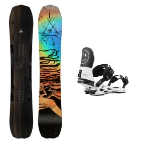 Arbor Bryan Iguchi Pro Camber with Arbor Hemlock Boss Dog Snowboard Binding 2025