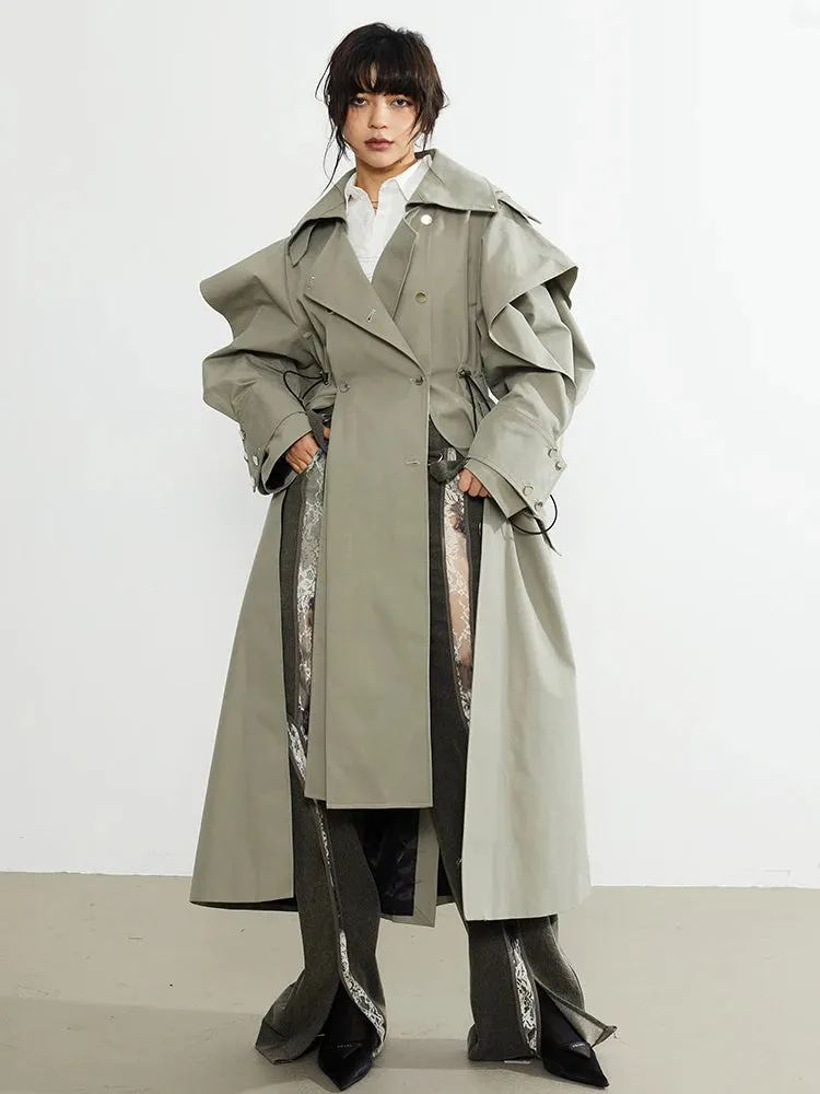 Atadi Drawstring Trench Coat