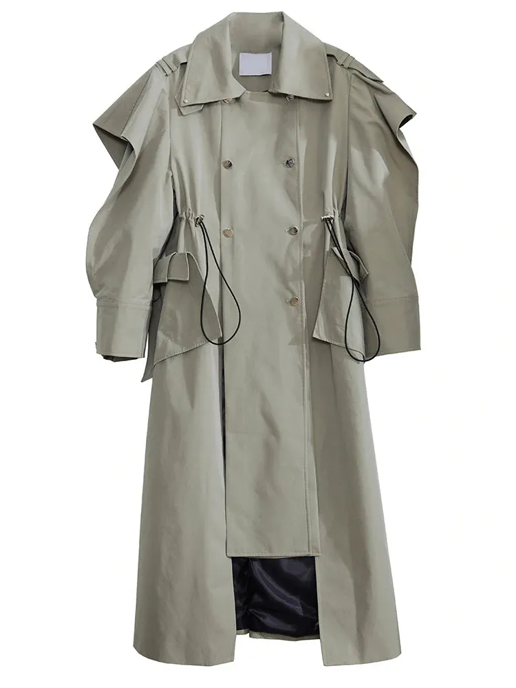 Atadi Drawstring Trench Coat