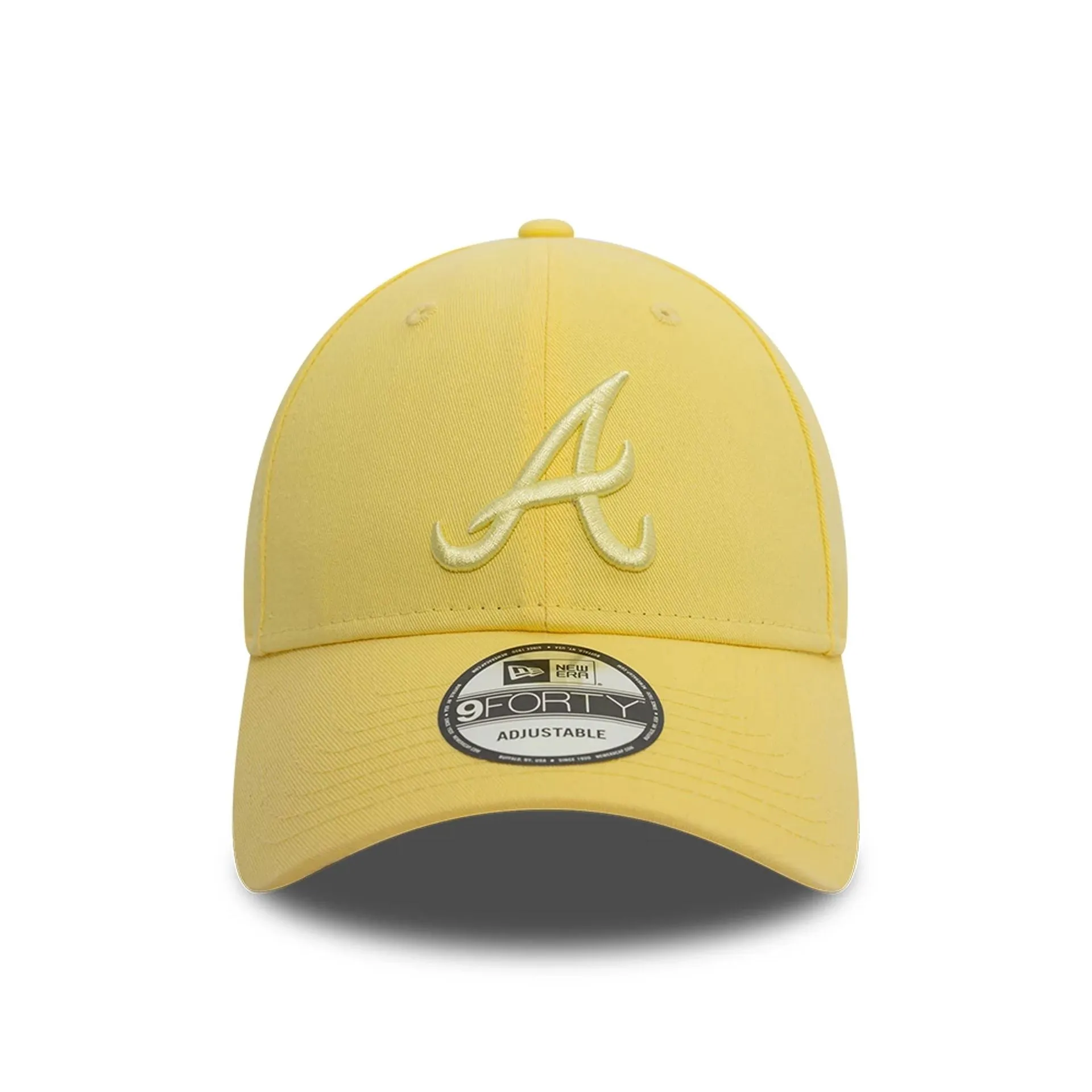 Atlanta Braves MLB Washed Pastel Pastel Yellow 9FORTY Adjustable Cap