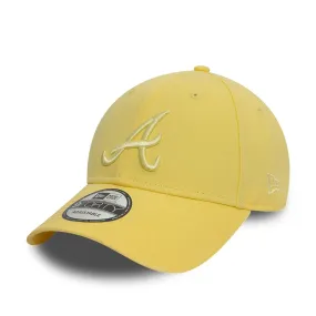 Atlanta Braves MLB Washed Pastel Pastel Yellow 9FORTY Adjustable Cap