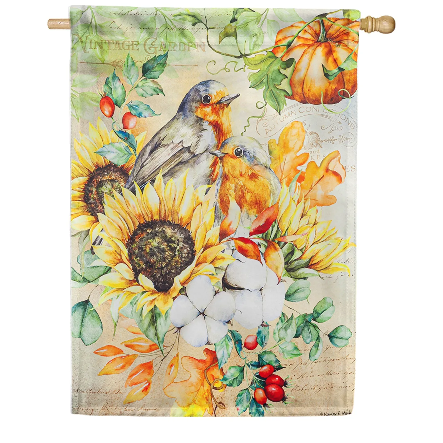 Autumn Gold Double Sided House Flag