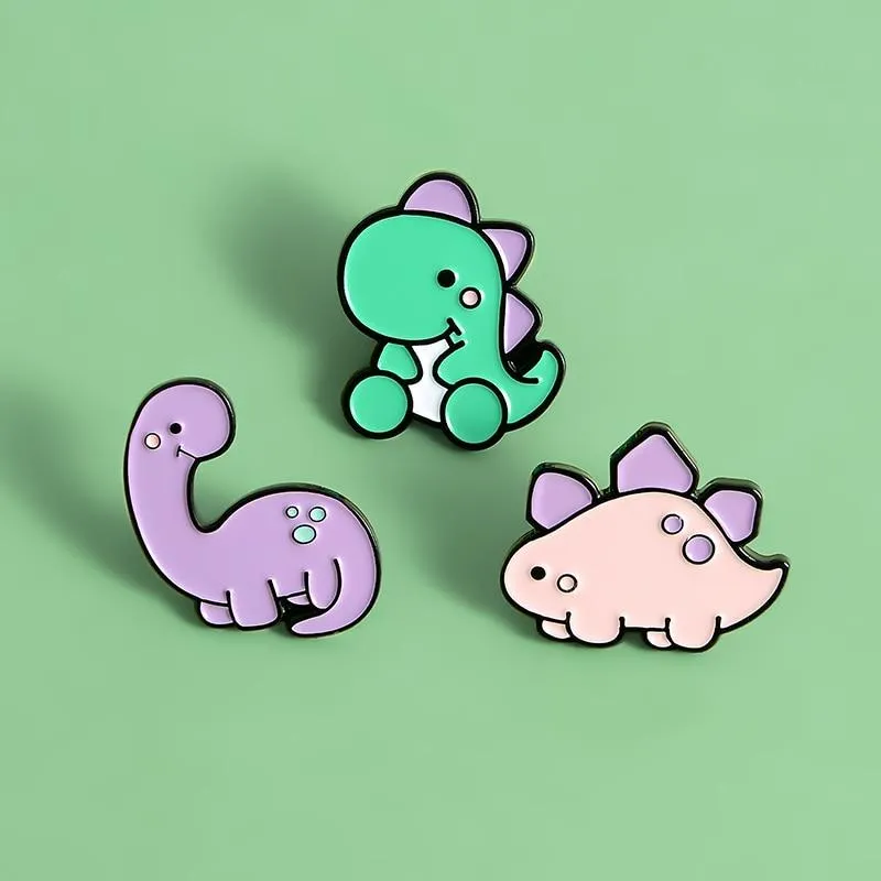 Baby Dino Enamel Pins