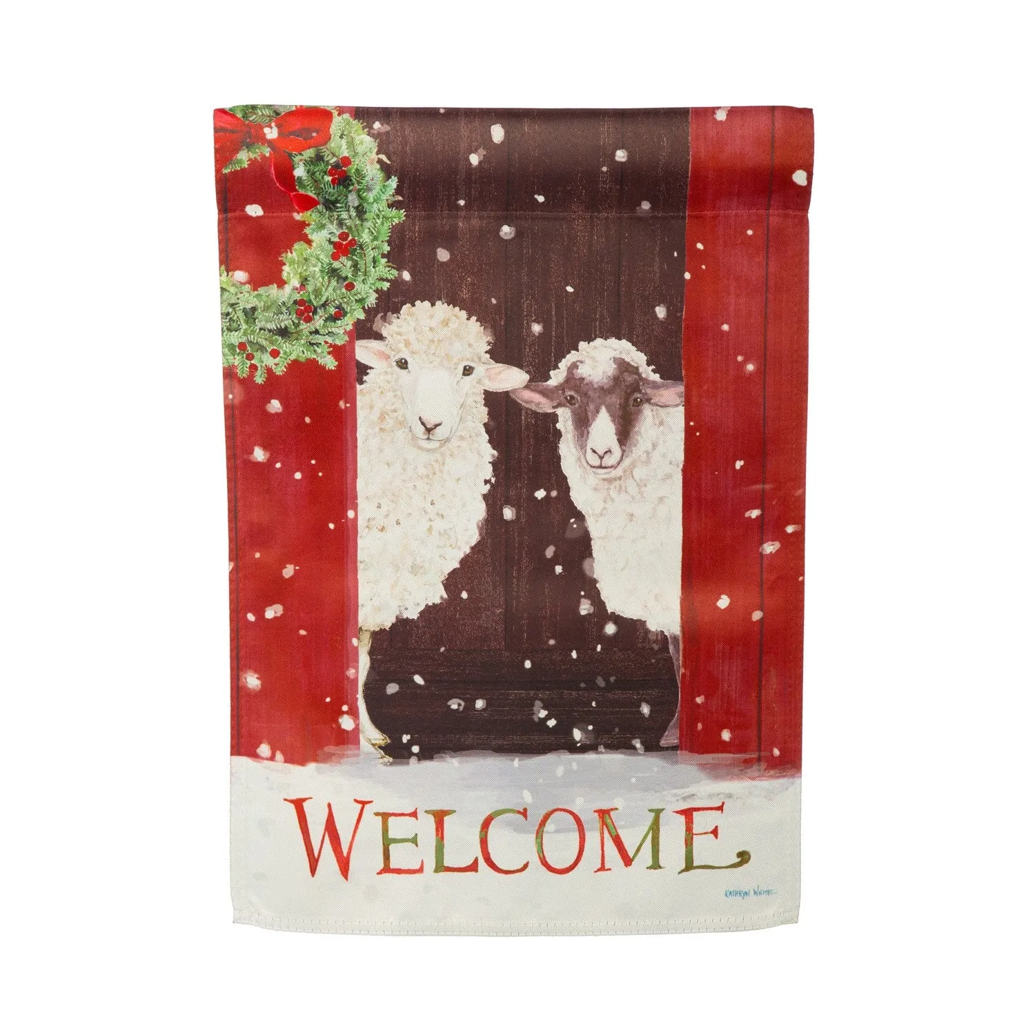 Barn Friends Suede Double Sided Garden Flag