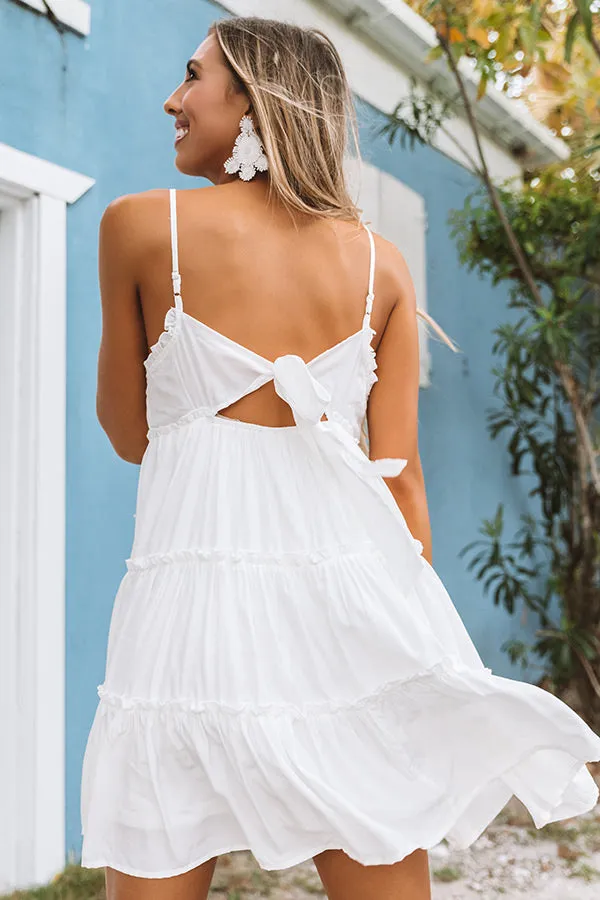 Bellini's In Bahama Babydoll Dress in White