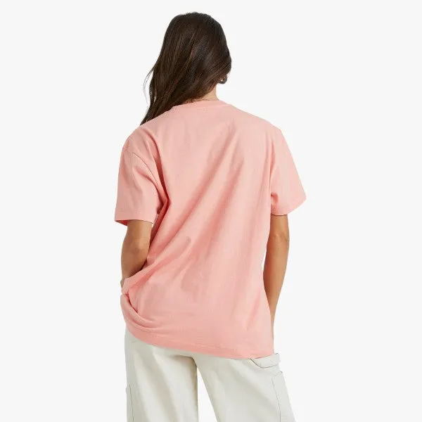 Billabong Womens Long Island Short Sleeve Tee Sweet Peach