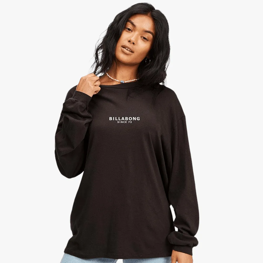 Billabong Womens Society Long Sleeve Tee Black Sands