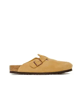 Birkenstock Boston Latte Cream Suede