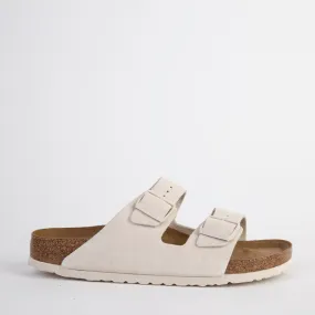 BIRKENSTOCK SANDALS - ARIZONA BS NARROW FIT - MODERN SUEDE/ANTIQUE WHITE