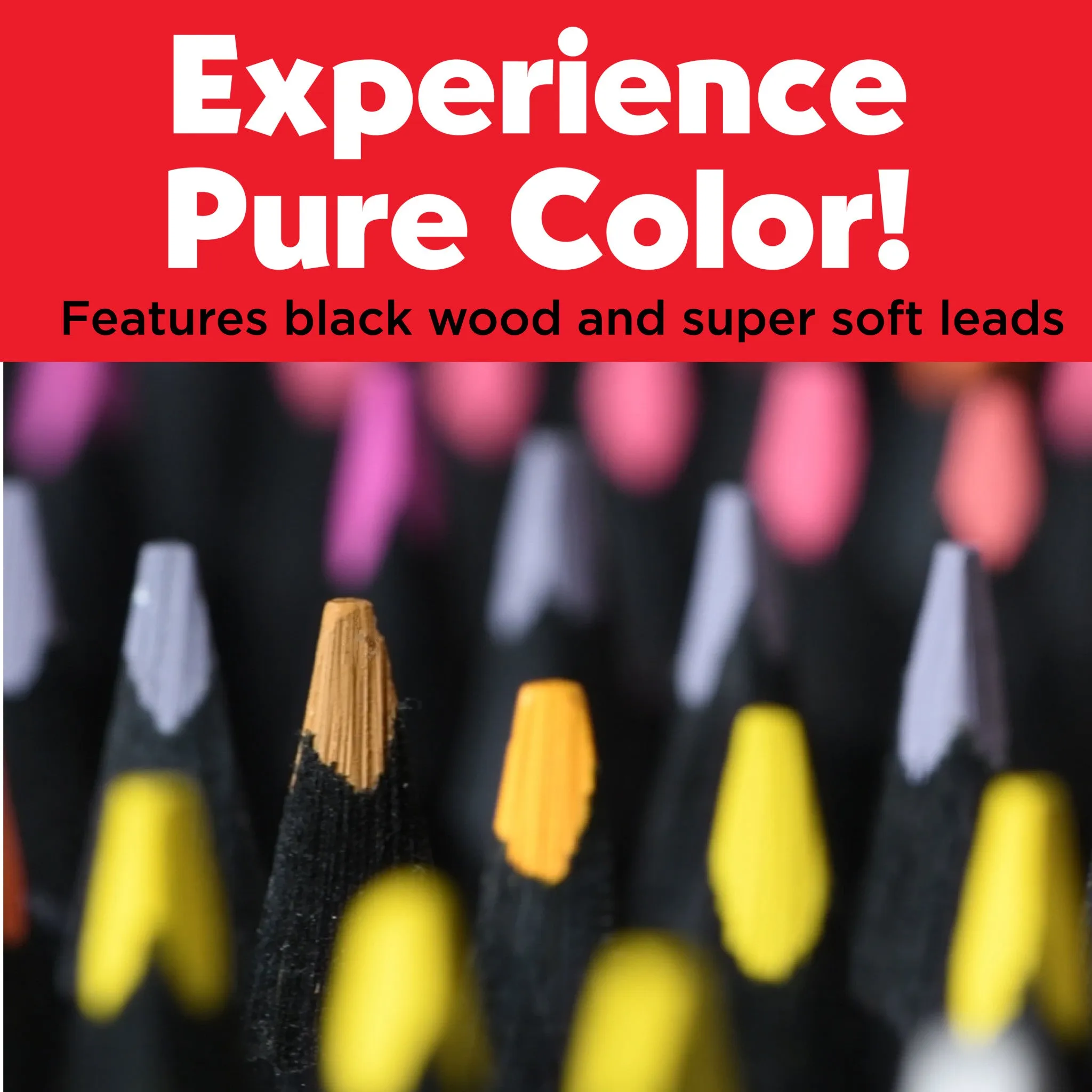 Black Edition Colored Pencils, Neon & Pastel - Box of 12 - #116410