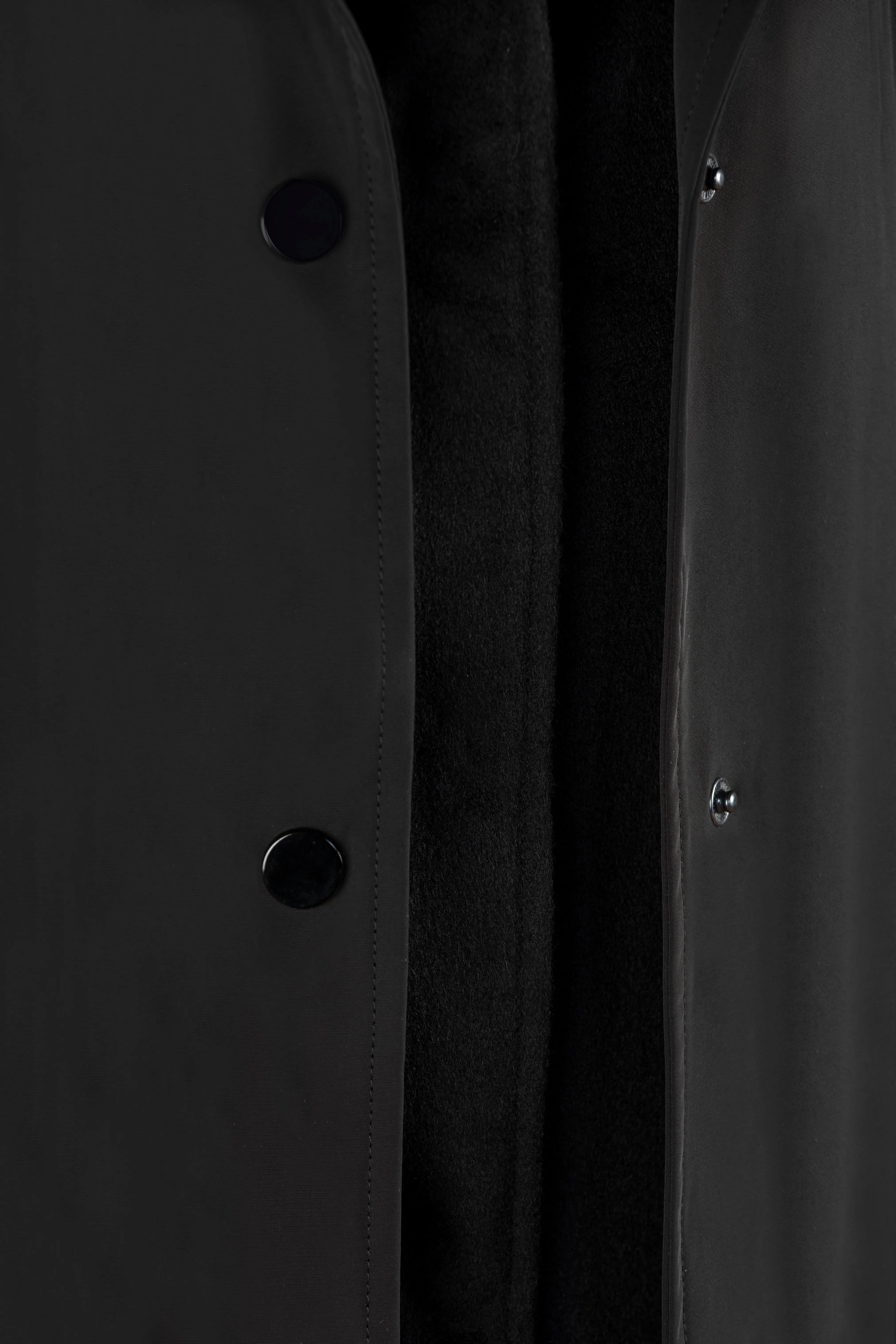 Black Iconic Cashmere Double Coat