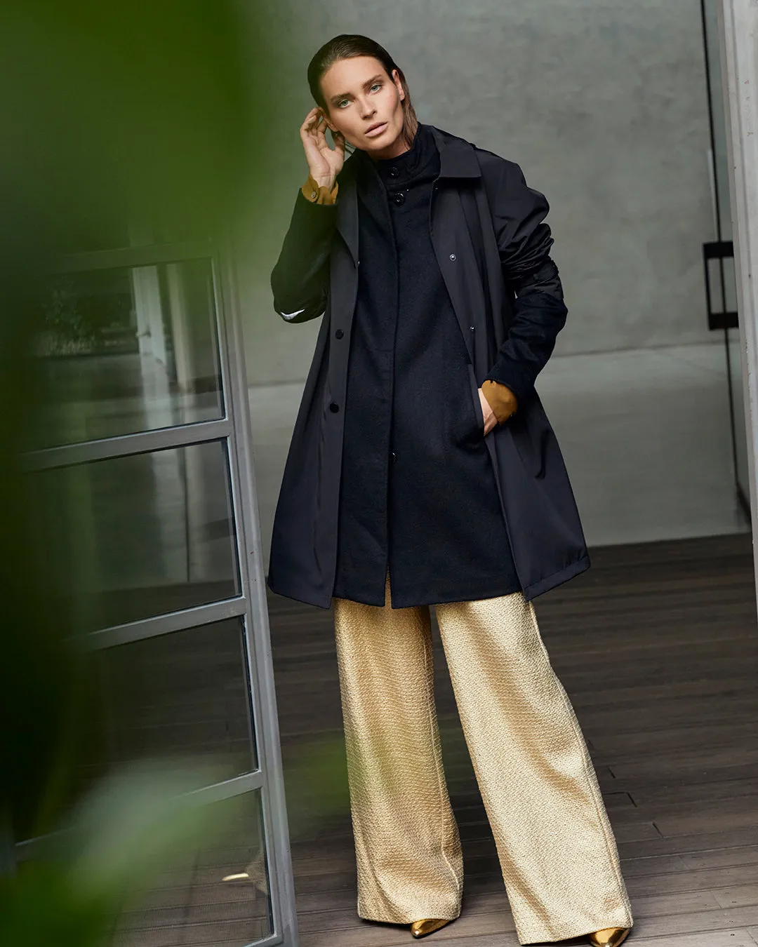 Black Iconic Cashmere Double Coat