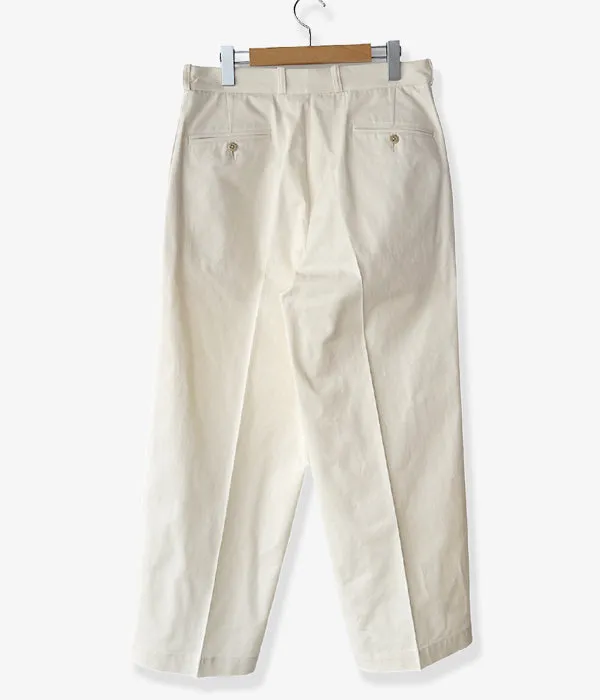 blurhms ROOTSTOCK/2046D CHINO PANTS (IVORY)