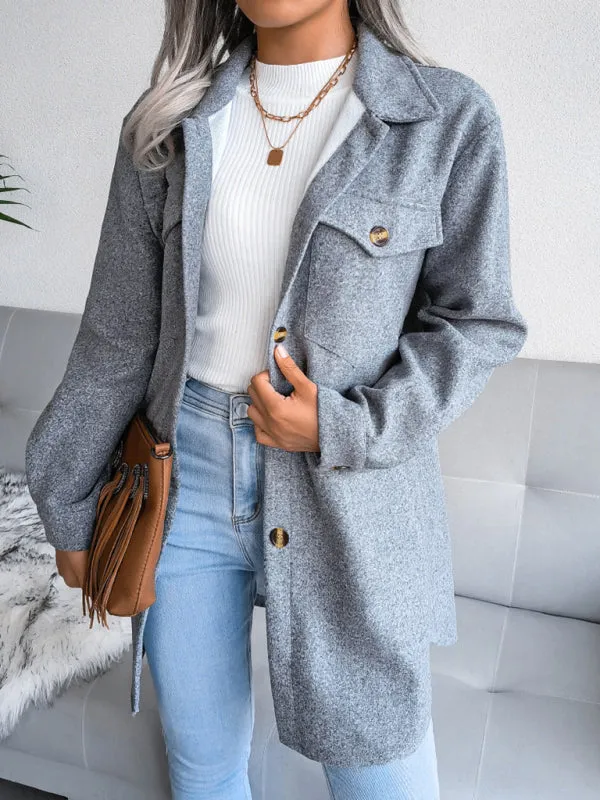 Bohemian Cozy Double Breasted Collared Jacket