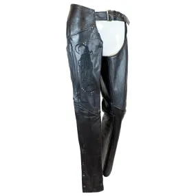 BOL/Open Road Women's Suede Wing Design Leather Chaps