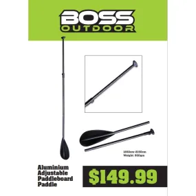 Boss Aluminium Adjustable 2 Piece SUP Paddle