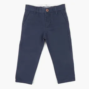 Boys Cotton Chino Pant - Navy Blue