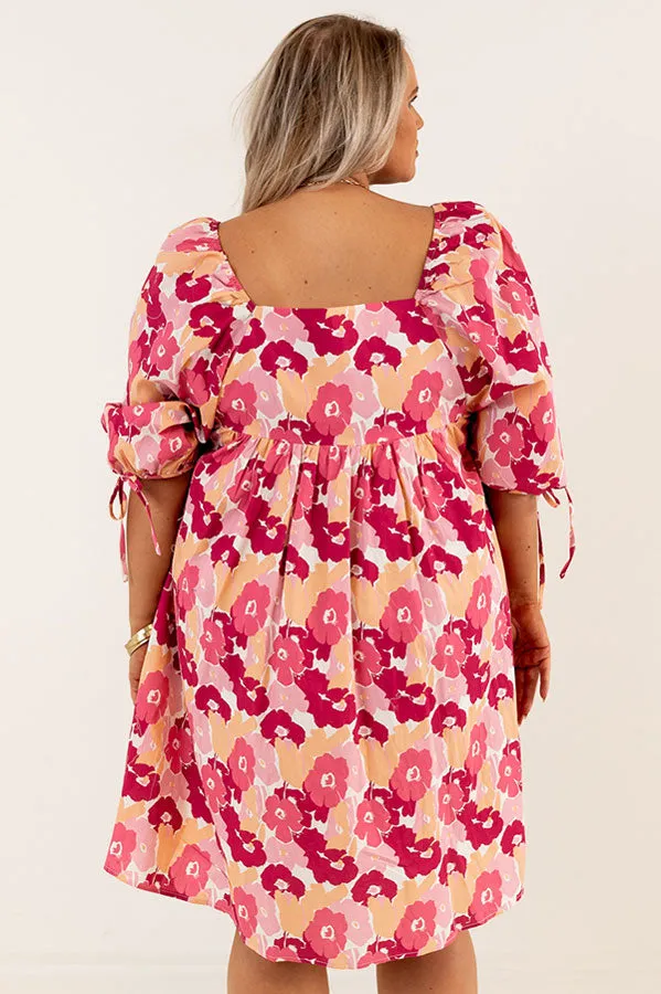 Brilliant And Charming Floral Babydoll Dress Curves