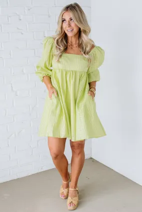 Brinley Textured Babydoll Dress