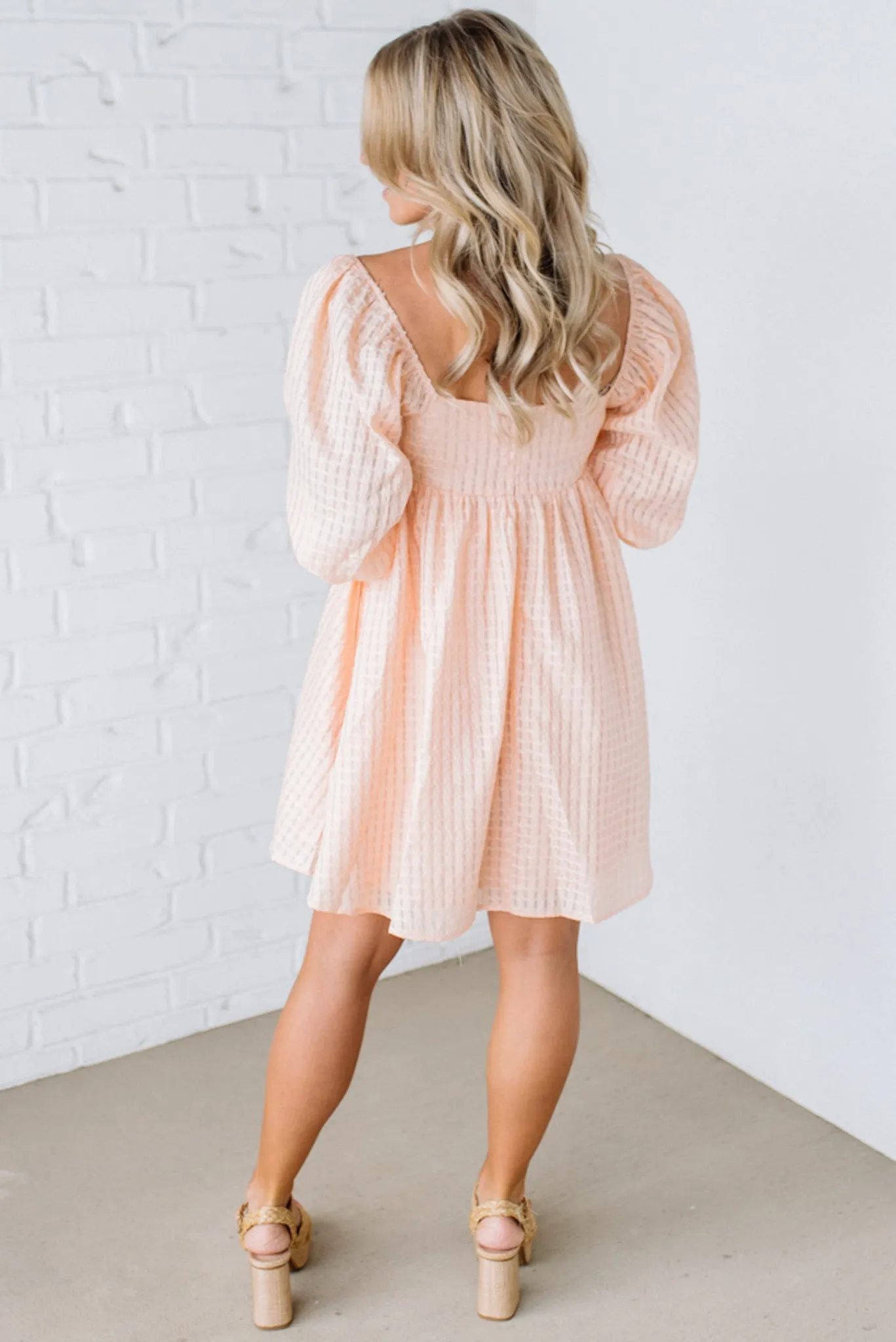 Brinley Textured Babydoll Dress