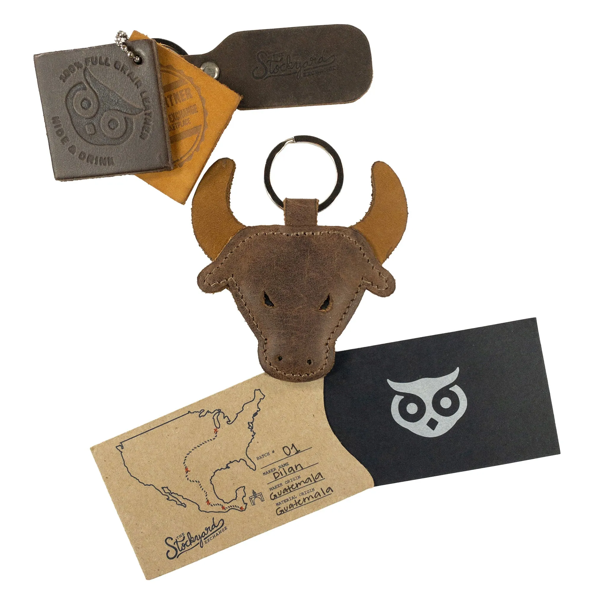 Bull Keychain