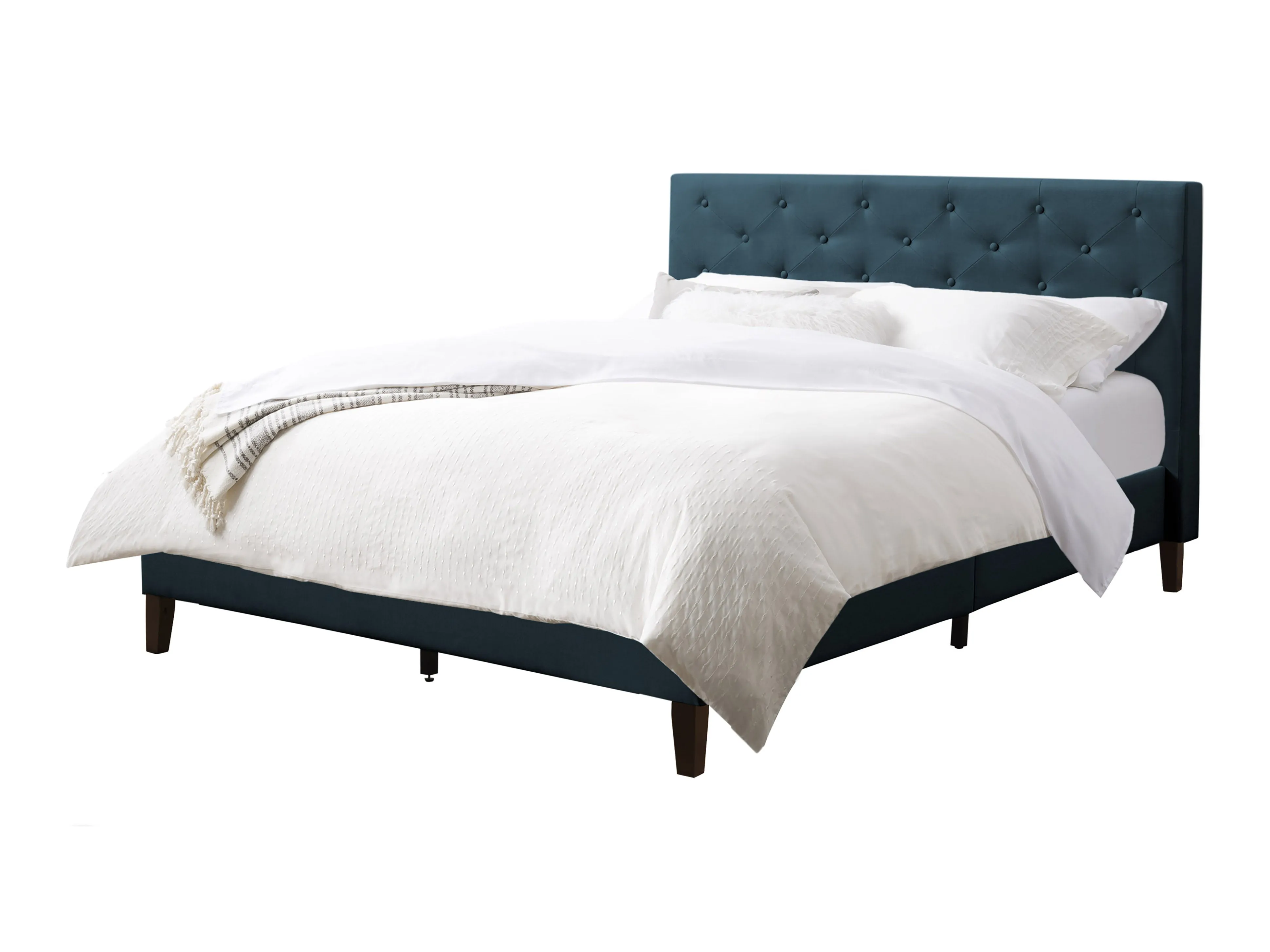 Button-Tufted Upholstered Double / Full Bed