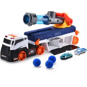 Cannonball Truck - Adjustable Barrel, Eva Ball Launcher - Realistic, Durable