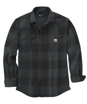 Carhartt Men's Loose Fit Heavyweight Flannel Shirt - Black