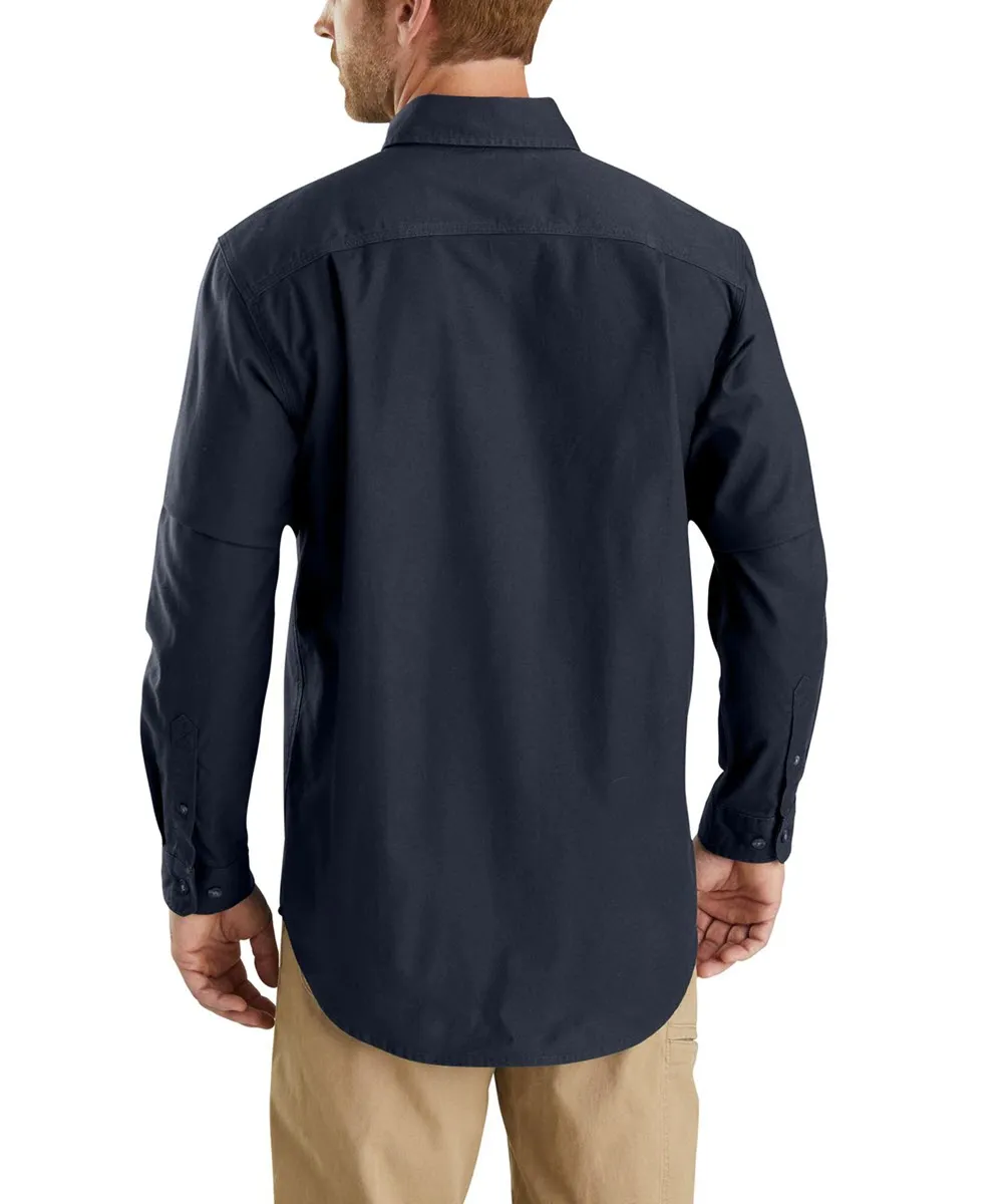 Carhartt Rugged Flex Rigby Long Sleeve Work Shirt - Navy