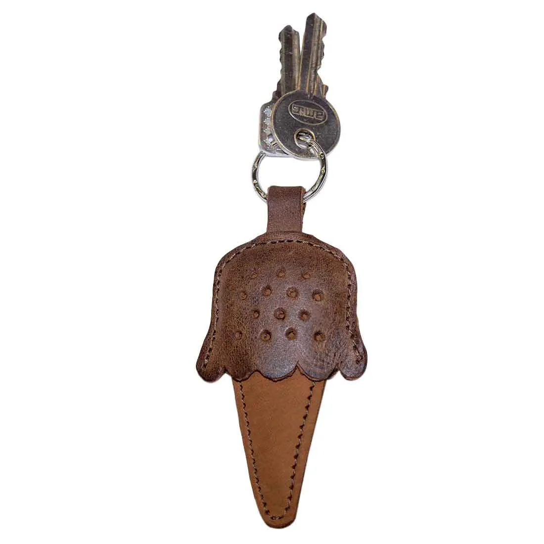 Chocolate Ice Cream Keychain