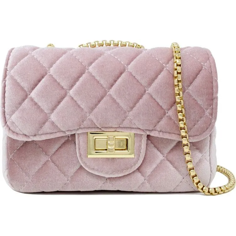 Classic Large Suede Handbag - Pink