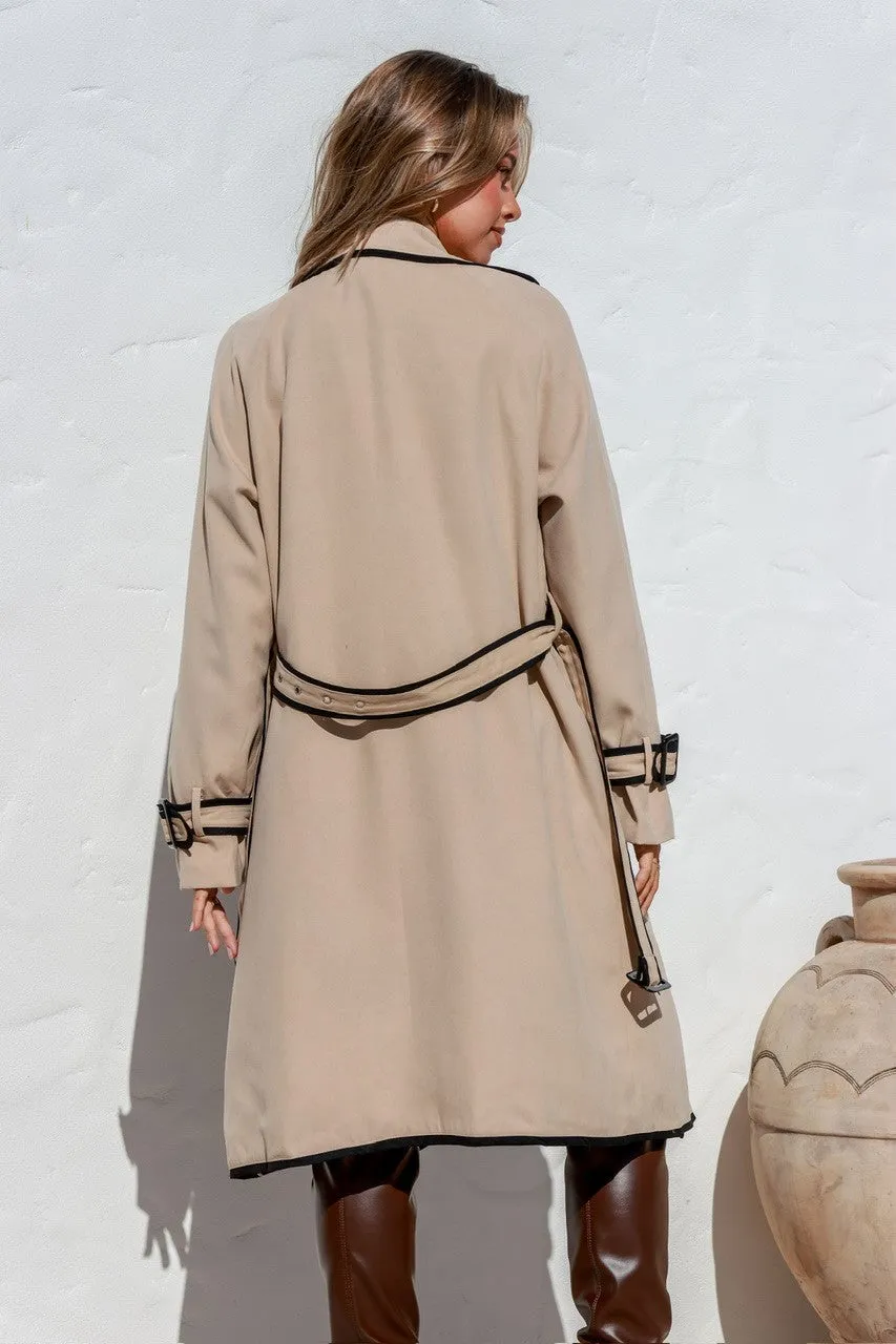 Contrast Trench Coat by St Germain