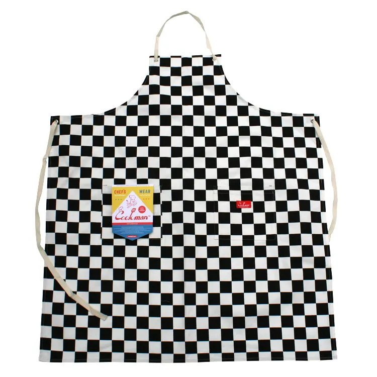 Cookman Long Apron - Checker : Black