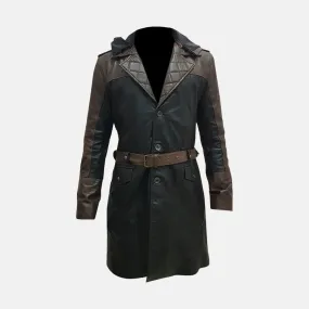 Dark Drifter Long Leather Coat