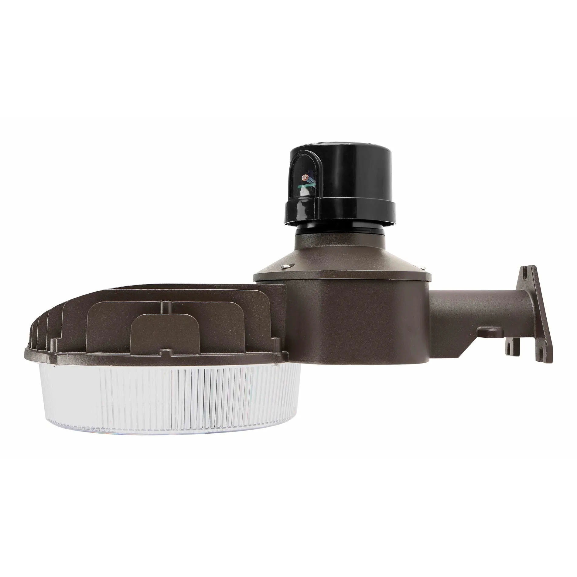 Dusk to Dawn 65-Watt Dark Bronze LED Light Fixture (5000K Daylight)