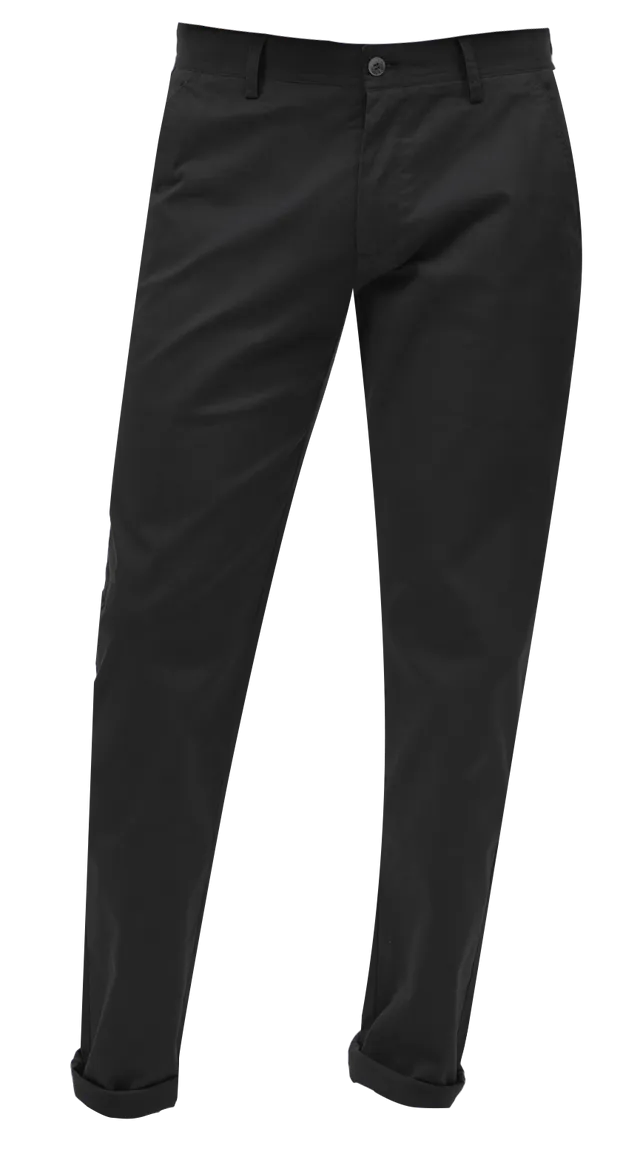 EJ Samuel Black Chino Long Pants CHL01