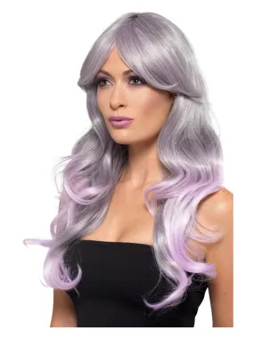 Fashion Ombre Wig, Wavy, Long & Pastel Pink