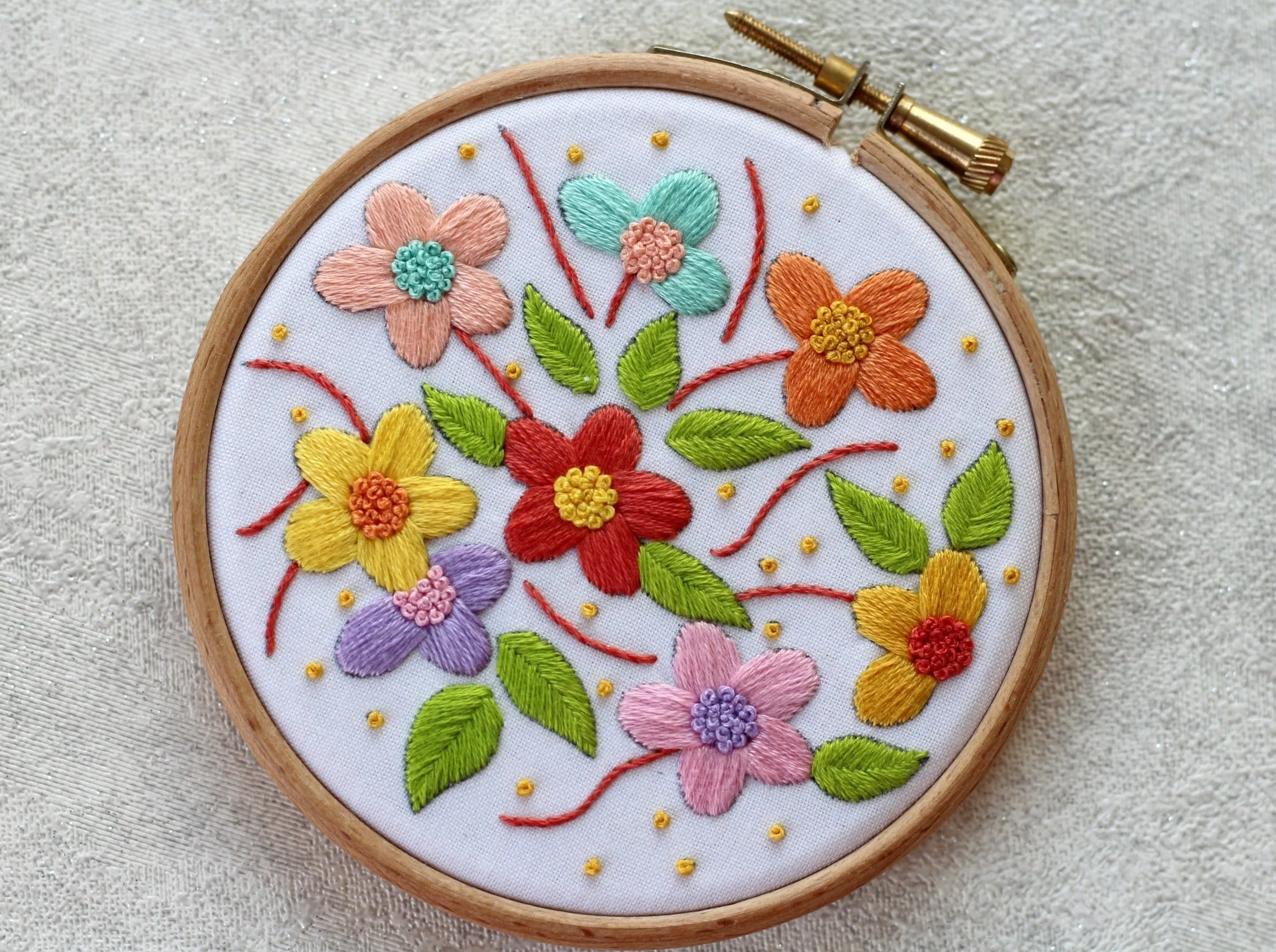 Floral Embroidery Pattern (PDF)